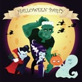 Halloween vector banner Royalty Free Stock Photo