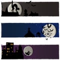 Halloween vector banners Royalty Free Stock Photo