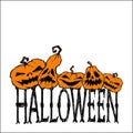 Halloween vector card Royalty Free Stock Photo