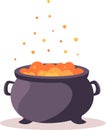 Halloween Vector Collection. Witch's cauldron where the potion is brewed.