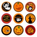 Halloween Vector drink coasters