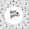 Halloween vector frame. Royalty Free Stock Photo