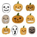 Halloween Vector Icon set Royalty Free Stock Photo
