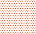 Halloween vector polka dot background. Orange and white light endless seamless texture. Thanksgivings day pattern Royalty Free Stock Photo