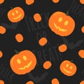 Halloween Vector Seamless Pattern