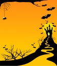 Halloween vertical background