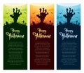 Halloween vertical banner set