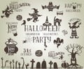 Halloween vintage banners Royalty Free Stock Photo