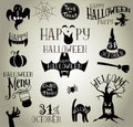 Halloween vintage silhouettes