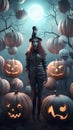 Halloween wall art - Masquerade of Autumn