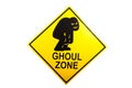 A Halloween warning sign for the holiday