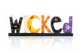 Halloween Wicked Sign Royalty Free Stock Photo