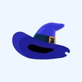 Halloween witch castle magical cap hat illustration cowboy concept
