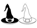 Halloween witch hat icon Royalty Free Stock Photo