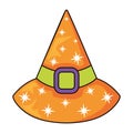 halloween witch hat illustration isolated Royalty Free Stock Photo