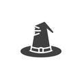 Halloween witch hat vector icon Royalty Free Stock Photo