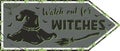 Halloween witchcraft witch hat or halloween poster