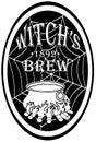 halloween witchs brew label - bottle wine label Royalty Free Stock Photo