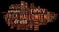 Halloween Word Cloud Royalty Free Stock Photo