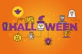 Halloween Word Illustration