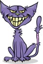 Halloween zombie cat cartoon illustration Royalty Free Stock Photo