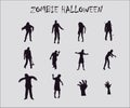 Halloween Zombie Pack Design Vector Royalty Free Stock Photo