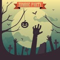 Halloween Zombie party - Graveyard concept