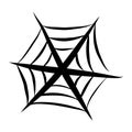 Simple Halloween Spider Cob Web Icon Royalty Free Stock Photo