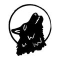 Werewolf Howling Against the Moon Icon