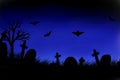 HALLOWEN NIGHT AT A MYSTERIOIS CEMETRY