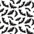 Hallowen pattern of flying bats. Ready for printing on textile and other seamless design.