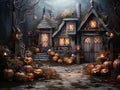 hallowing outside door background useful for photography kids placement , room for floor, empty in the middle, Royalty Free Stock Photo