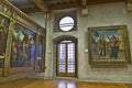 Halls of the Castelvecchio Museum, an exhibition of paintings