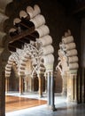 Halls in Islamic palace of Aljaferia, Spain