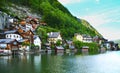 Hallstat - beautiful Alpine paradise village in Austria Royalty Free Stock Photo