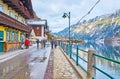 Lakeside walk in Hallstatt, Salzkammergut, Austria