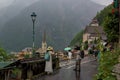 Tourists admire the stunning views of the famous city of Hallstatt.