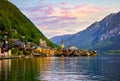 Hallstatt Austria lake Hallstattersee with quiet blue