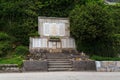 Monument to the victims of two World Wars in Hallstatt, Austria