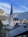 Hallstatt, Austria. Mountain village in the Austrian Alps