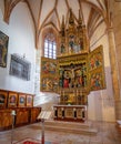 Neo-Gothic Cross Altar at Catholic Church Interior - Hallstatt, Austria