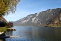 Hallstatt lake in Autumn