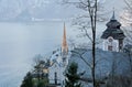 Hallstatt and lake Hallstater See. Austria Royalty Free Stock Photo