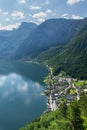 Hallstatt lake in summer, Austria
