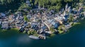 Hallstatt, luftaufnahme Royalty Free Stock Photo