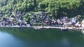 Hallstatt mountain village and alpine lake, Austrian Alps