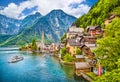 Hallstatt mountain village, Salzkammergut, Austria Royalty Free Stock Photo