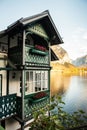 HALLSTATT. Traditional village house in Hallstatt, Salzburg