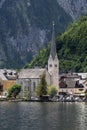 Hallstatt village in Austrian Alps Royalty Free Stock Photo