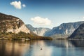 Hallstatter lake in Austrian Alps. Royalty Free Stock Photo